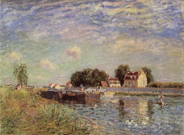 Alfred Sisley The Canal du Loing at St-Mammes
